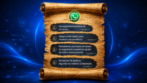 Mensagem cobrança WhatsApp