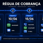 exemplo de régua de cobrança